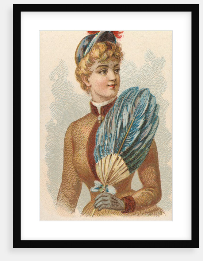 Plate 47, from the Fans of the Period series for Allen & Ginter Cigarettes Brands, 1889 by Allen & Ginter