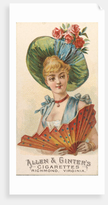 Plate 50, from the Fans of the Period series for Allen & Ginter Cigarettes Brands, 1889 by Allen & Ginter