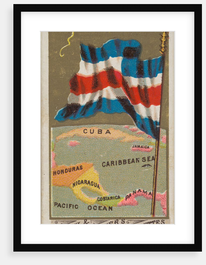 Nicaragua, from Flags of All Nations, Series 1 for Allen & Ginter Cigarettes Brands, 1887 by Allen & Ginter