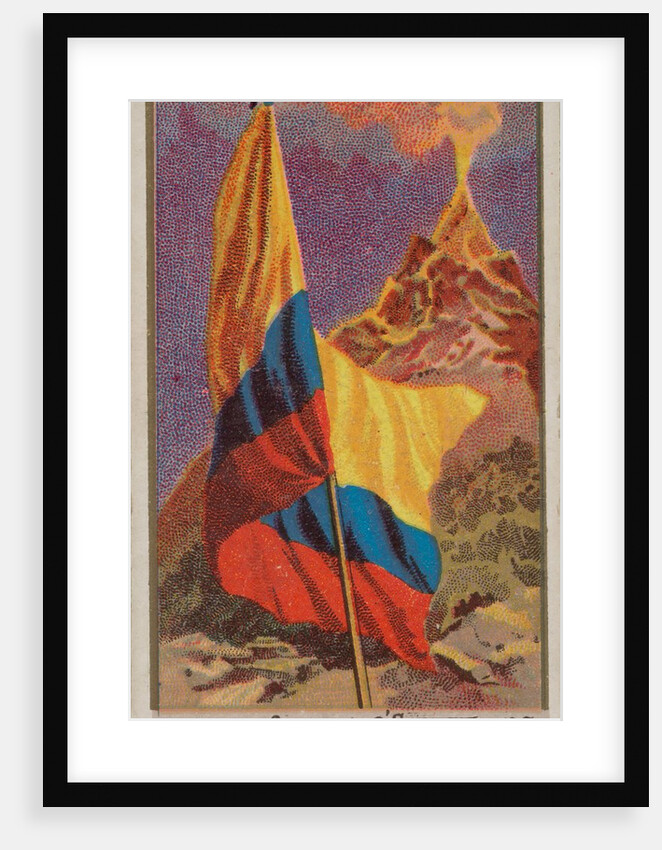 Ecuador, from Flags of All Nations, Series 1 for Allen & Ginter Cigarettes Brands, 1887 by Allen & Ginter