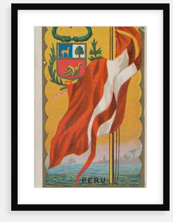 Peru, from Flags of All Nations, Series 1 for Allen & Ginter Cigarettes Brands, 1887 by Allen & Ginter