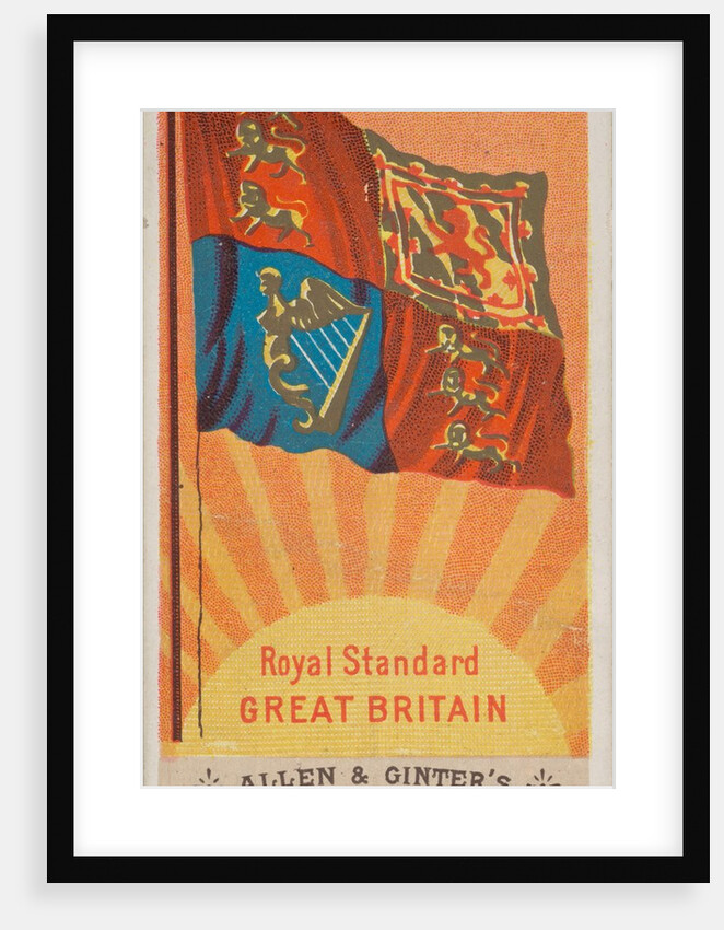 Royal Standard, Great Britain, from Flags of All Nations, Series 1 for Allen & Ginter…, 1887 by Allen & Ginter