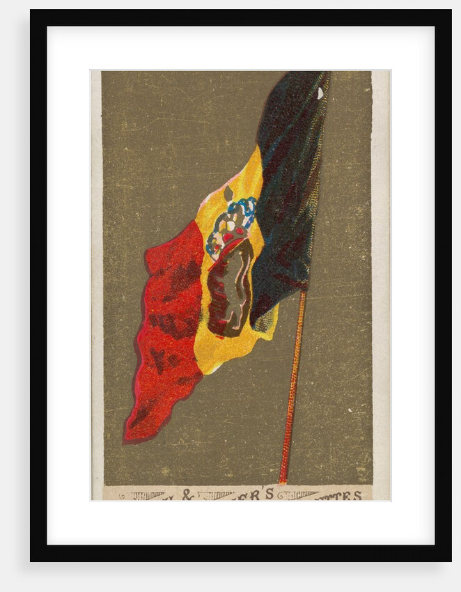 Belgium, from Flags of All Nations, Series 1 for Allen & Ginter Cigarettes Brands, 1887 by Allen & Ginter