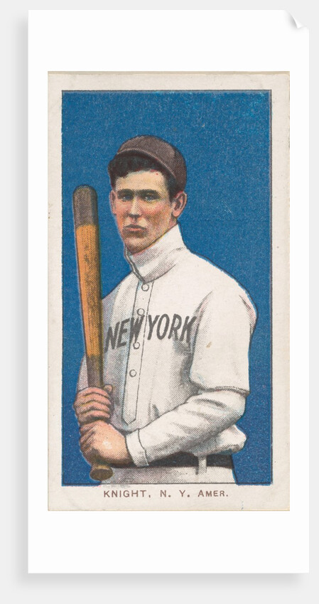Knight, New York, American League, from the White Border series for the American…, 1909-11 by American Tobacco Company