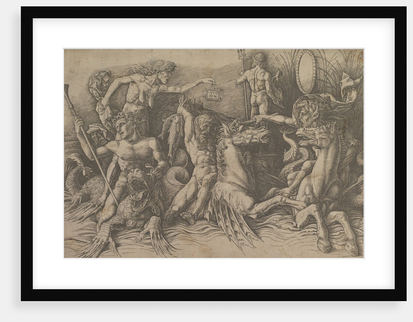 The Battle of the Sea Gods, ca. 1485-88 by Andrea Mantegna