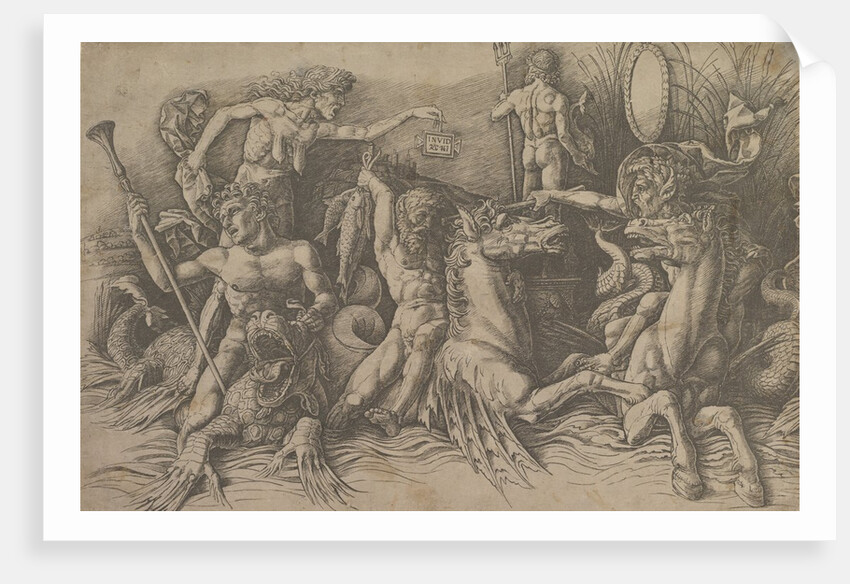 The Battle of the Sea Gods, ca. 1485-88 by Andrea Mantegna