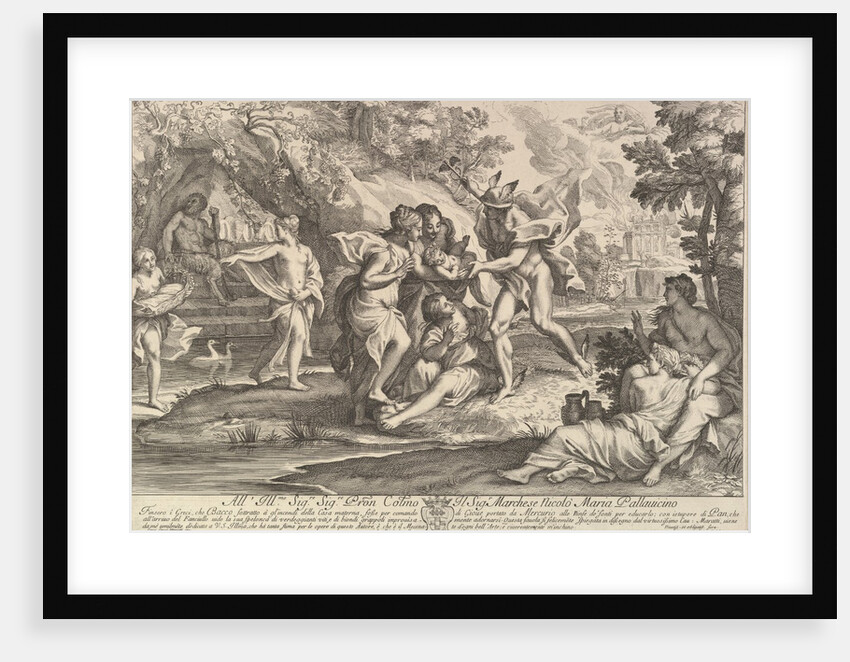 Bacchus as a child given by Mercury to the care of the Nymphs by Andrea Procaccini