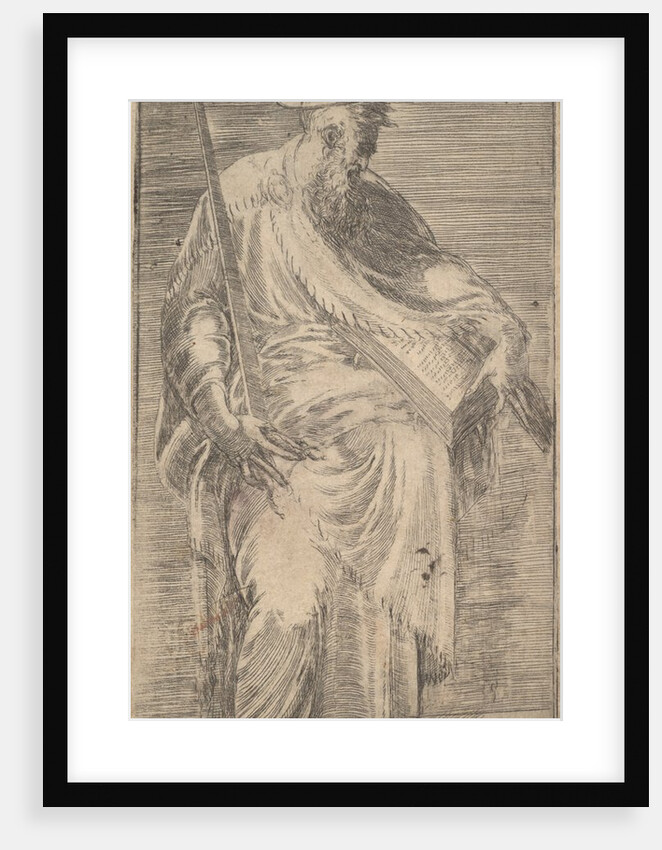 Saint Paul holding a sword and a book, from Christ and the Apostles, 1540-63 by Andrea Schiavone