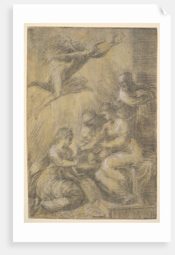 The mystic marriage of Saint Catherine, ca. 1550 by Andrea Schiavone