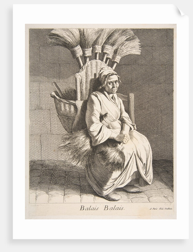 Broom Peddler, 1737 by Caylus