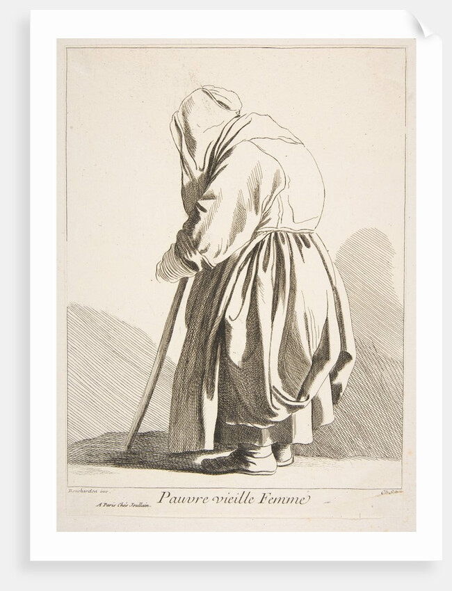 A Poor Old Woman, 1742 by Caylus