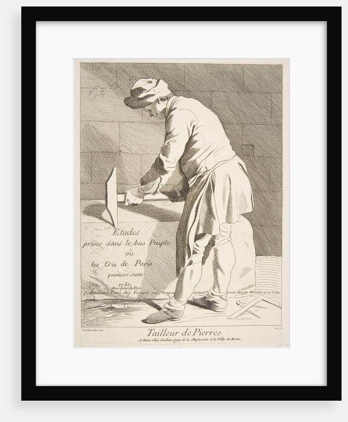 Stone Cutter, 1737 by Caylus