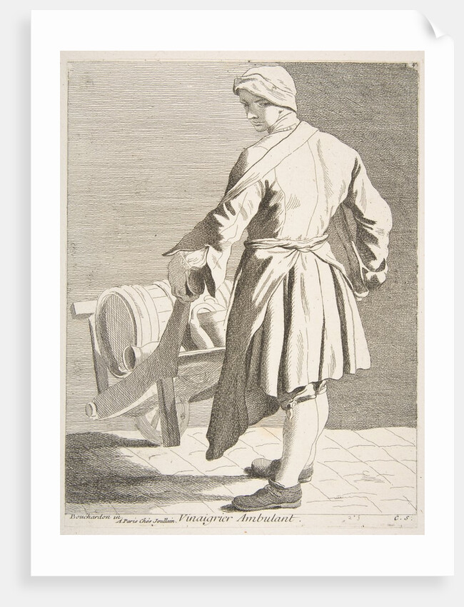 Wandering Vinegar Seller, 1738 by Caylus