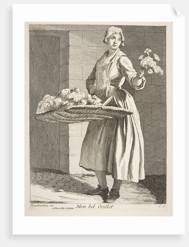 Flower Vendor, 1738 by Caylus