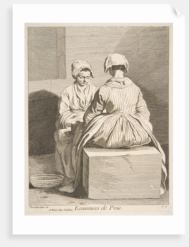 Pea Shellers, 1737 by Caylus