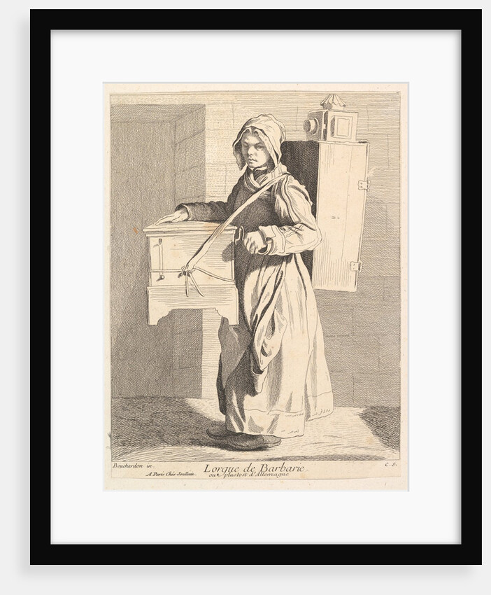 Organ Grinder, 1737 by Caylus