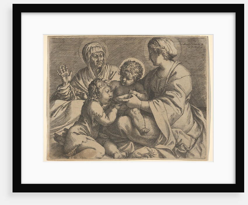 Madonna and Child with Saints Elizabeth and John the Baptist, the…, 1606 by Annibale Carracci