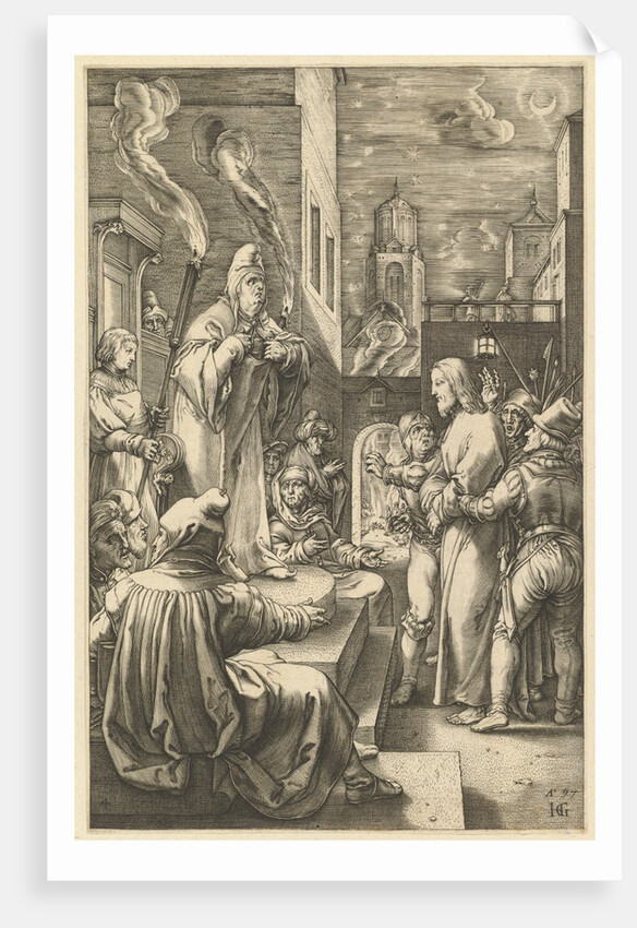 Christ Before Caiaphas, from The Passion of Christ, ca. 1598-1617 by Unknown