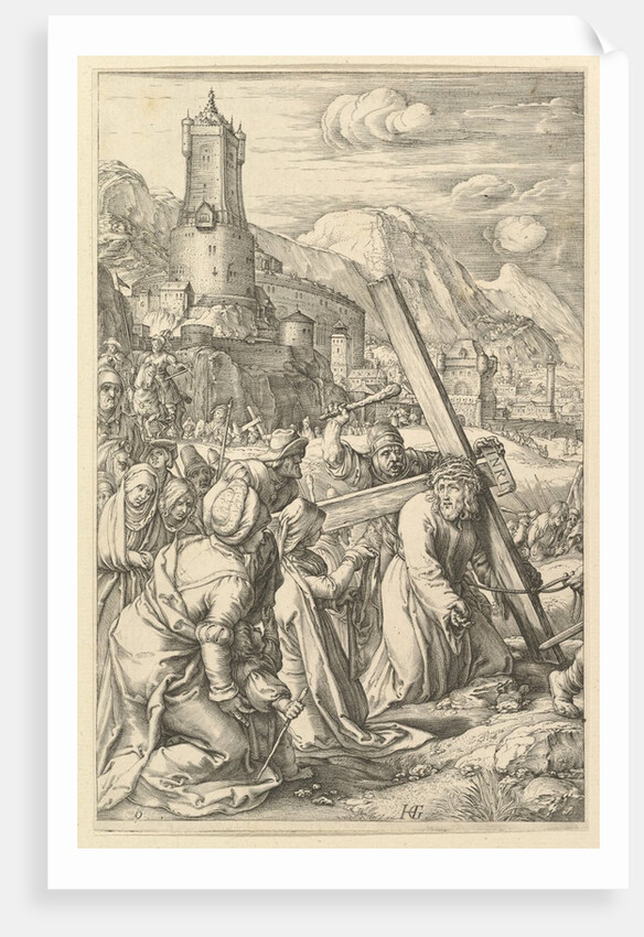 Christ Carrying the Cross, from The Passion of Christ, ca. 1598-1617 by Unknown