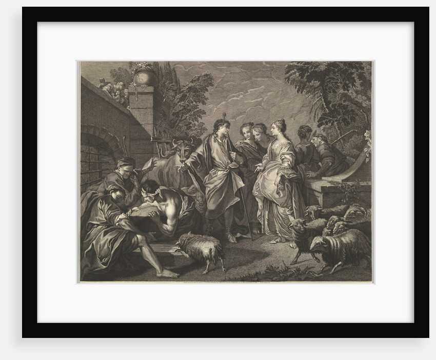 Jacob arrives in Mesopotamia, 18th century by Unknown