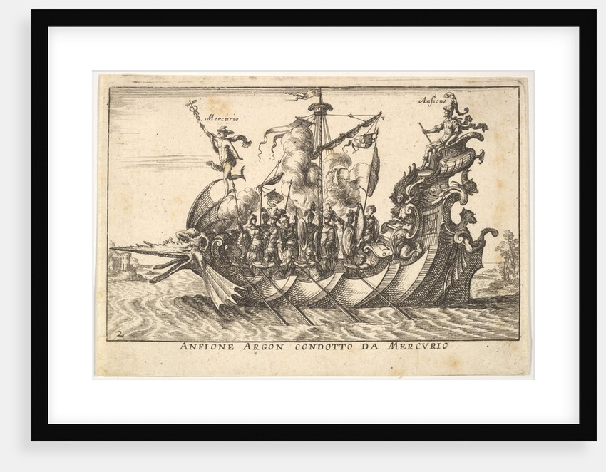 Plate 2: The Argonaut Amphion led by Mercury, with a…, 1664 by Unknown