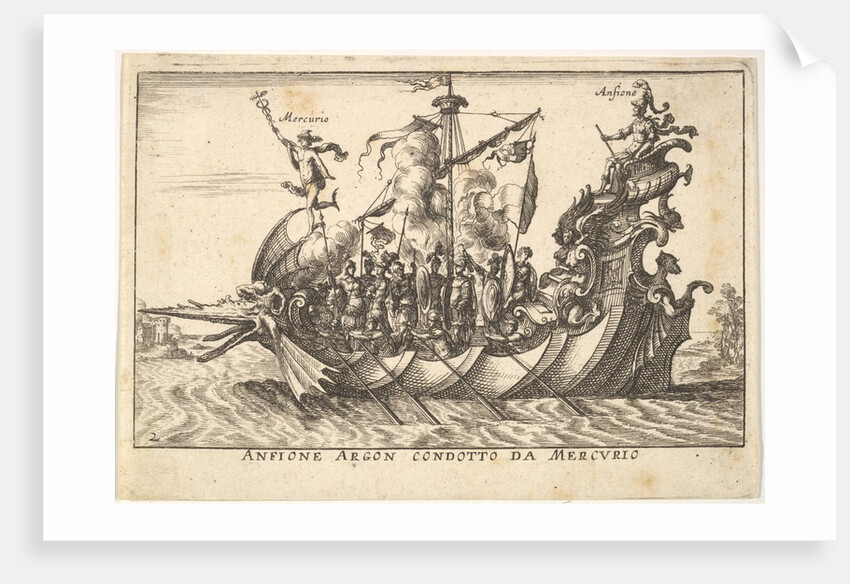 Plate 2: The Argonaut Amphion led by Mercury, with a…, 1664 by Unknown