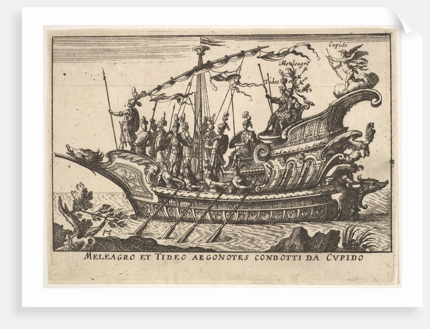 Plate 13: Argonauts Meleager and Tydeus led by Cupid, 1664 by Unknown