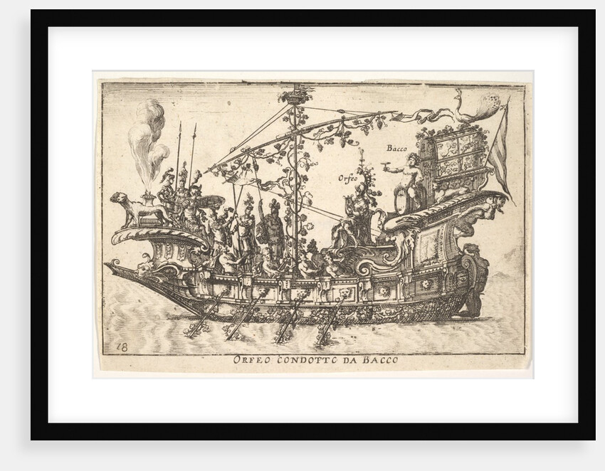 Plate 18: Orpheus led by Bacchus, from the series 'The magnifice…, 1664 by Unknown