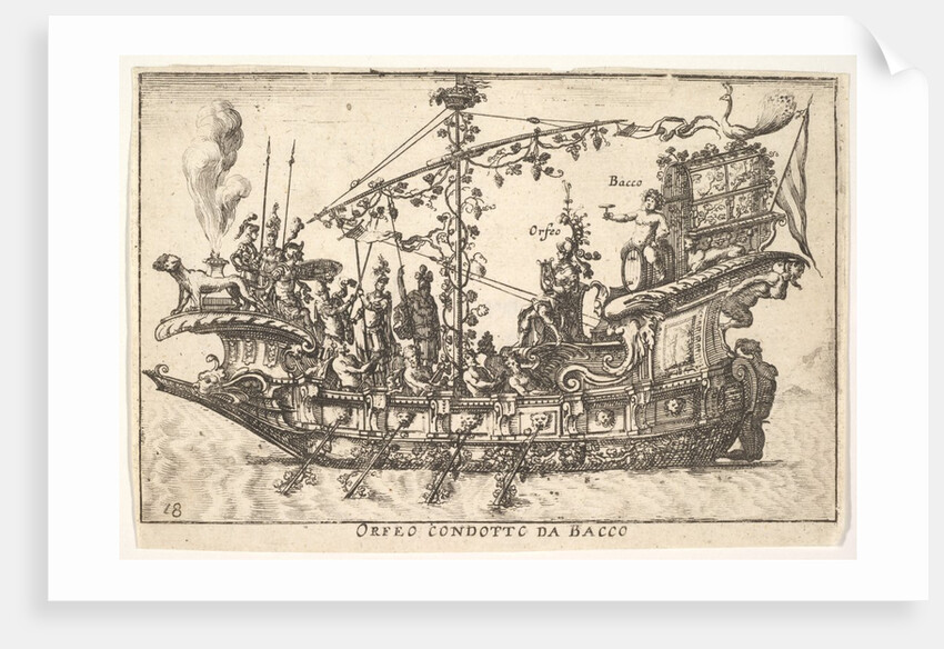 Plate 18: Orpheus led by Bacchus, from the series 'The magnifice…, 1664 by Unknown