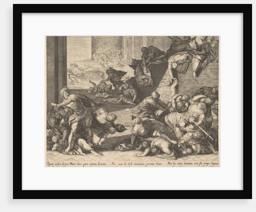 Massacre of the Innocents, reduced and reversed copy after Aegidius Sadeler, 1600?1629 by Unknown