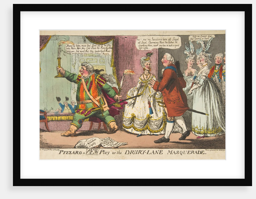 Pizzaro a New Play or the Drury-Lane Masquerade, June 11, 1799 by Unknown