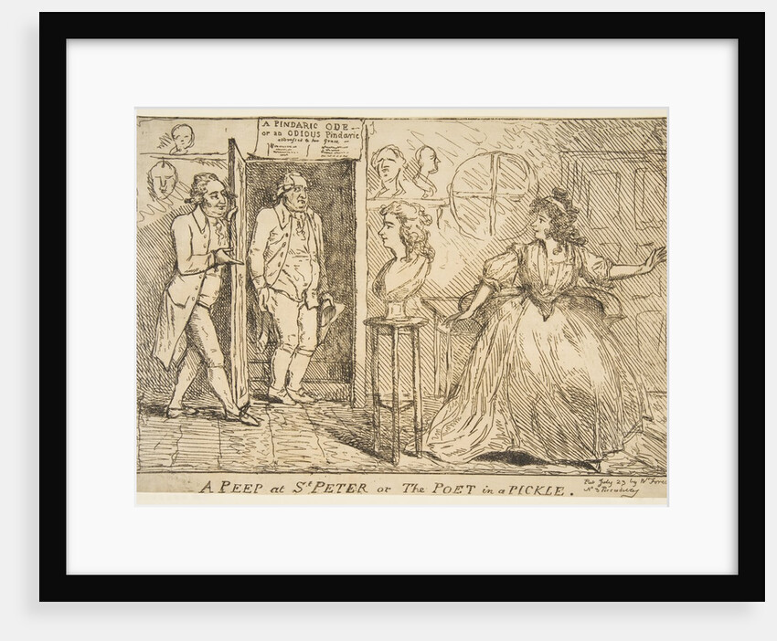 A Peep at St. Peter or The Poet in a Pickle, July 23, 1789 by Unknown