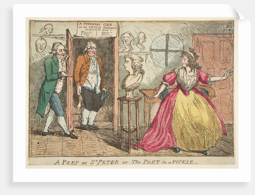 A Peep at St. Peter or The Poet in a Pickle, July 23, 1789 by Unknown