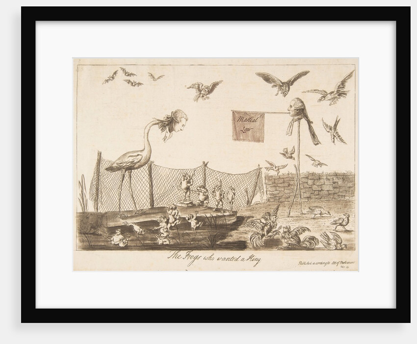 The Frogs Who Wanted a King, July 14, 1789 by Unknown