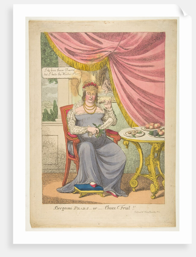 Bergami Pears, or Choice Fruit, October 1820 by Unknown