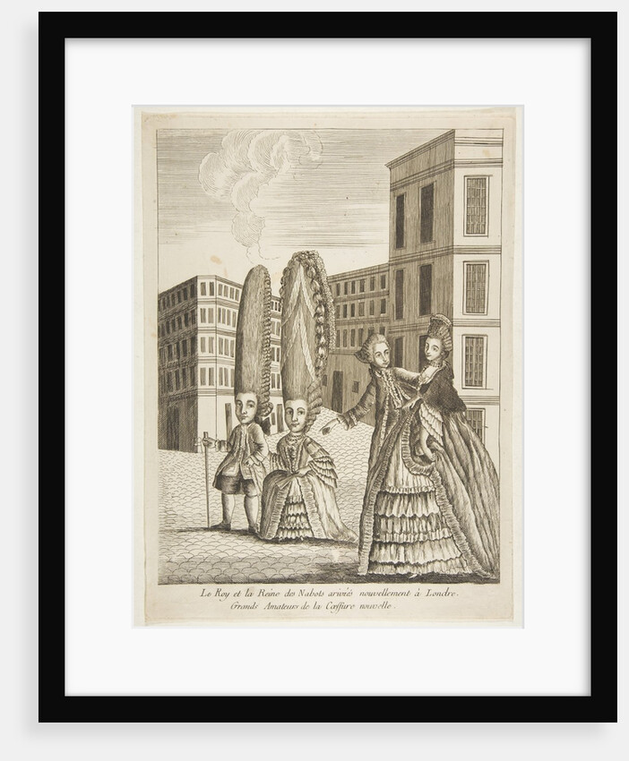 Le Roy et la Reine des Nabots arrivés nouvellement à Londre. Grands amateurs de la…, 18th century by Unknown