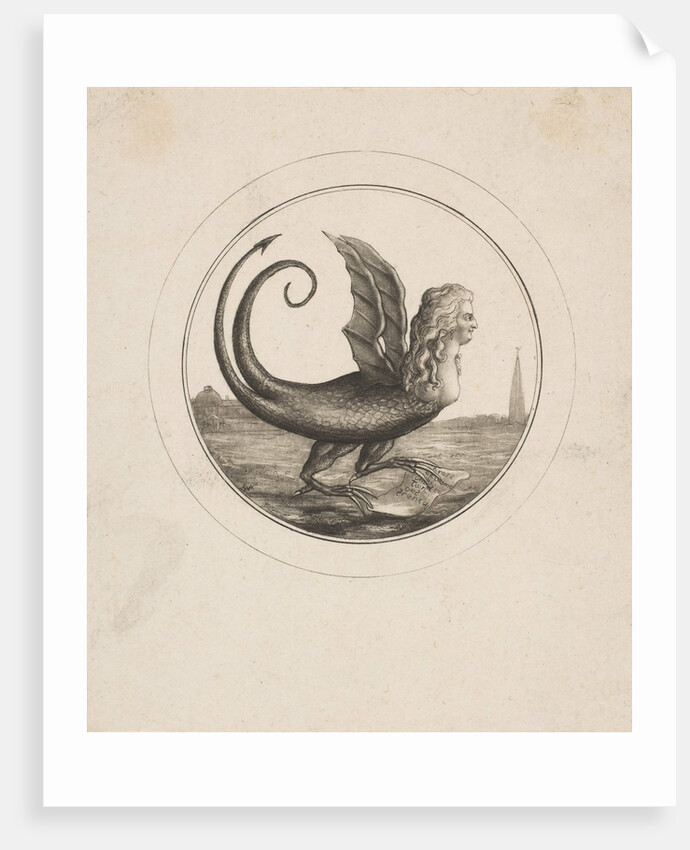 Caricature Showing Marie Antoinette as a Dragon, 18th century by Unknown