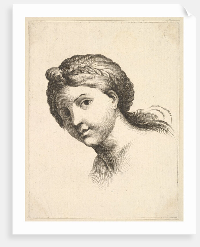Head of a Woman, from Livre de Têtes Gravées d'apres F. Boucher et Autre by Unknown
