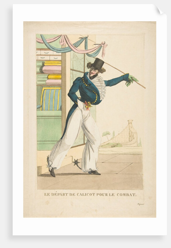 Le Départ de Calicot Pour le Combat, 1817-18 by Unknown