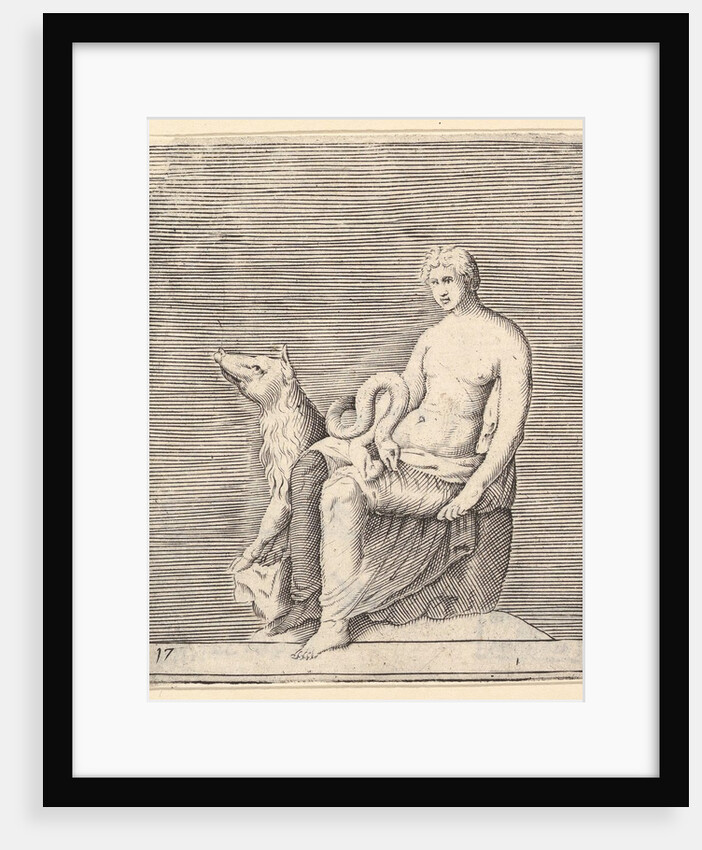 Figure with Pig and Serpent, published ca. 1599-1622 by Unknown