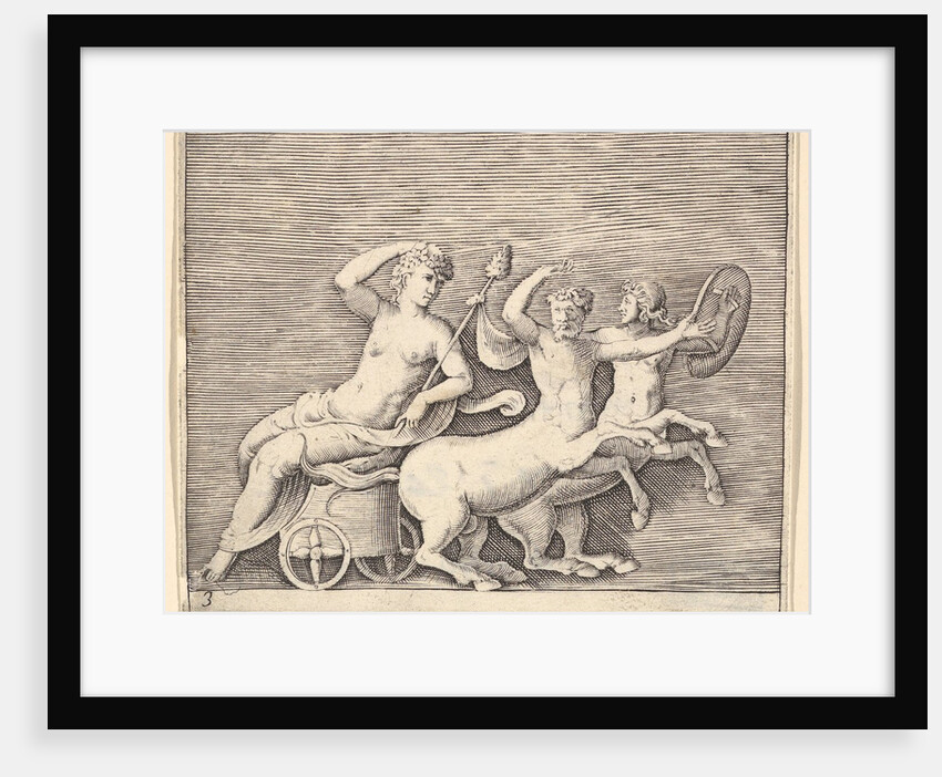 Reclining Female Figure on a Chariot drawn by Two Centaurs, published ca. 1599-1622 by Unknown