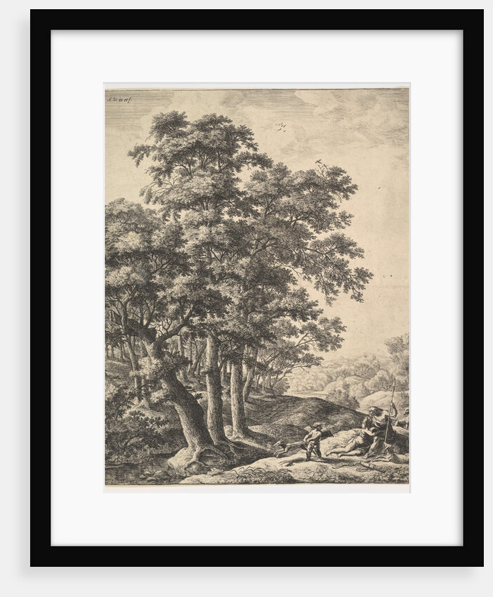 Venus and Adonis by Anthonie Waterloo