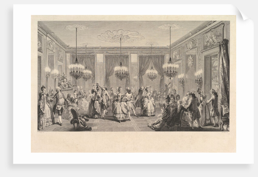 Le Bal Paré, 1774 by Antoine Jean Duclos