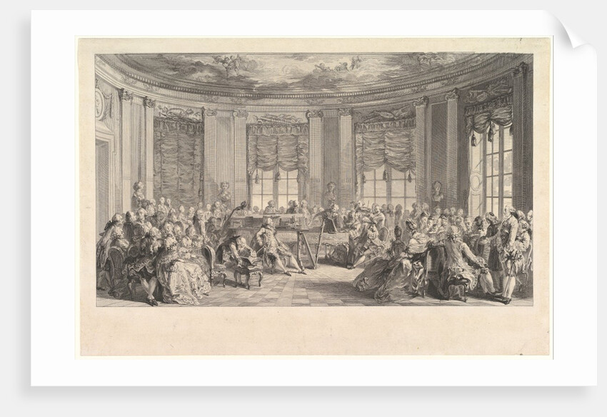 The Concert, 1774 by Antoine Jean Duclos