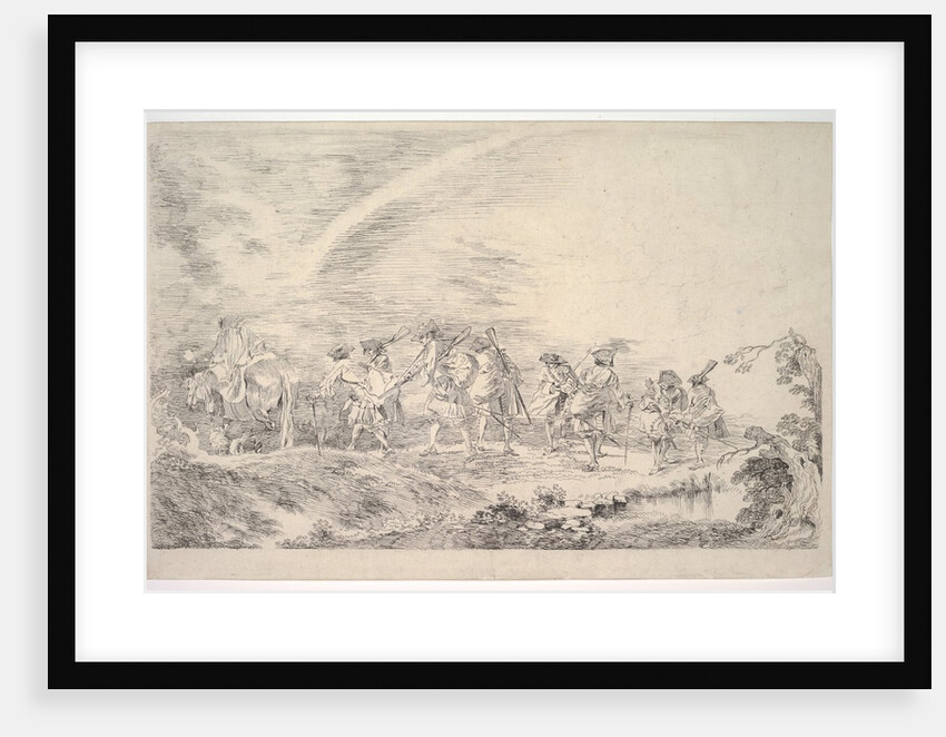 Recruits Going to Join the Regiment, ca. 1715-16 by Jean-Antoine Watteau