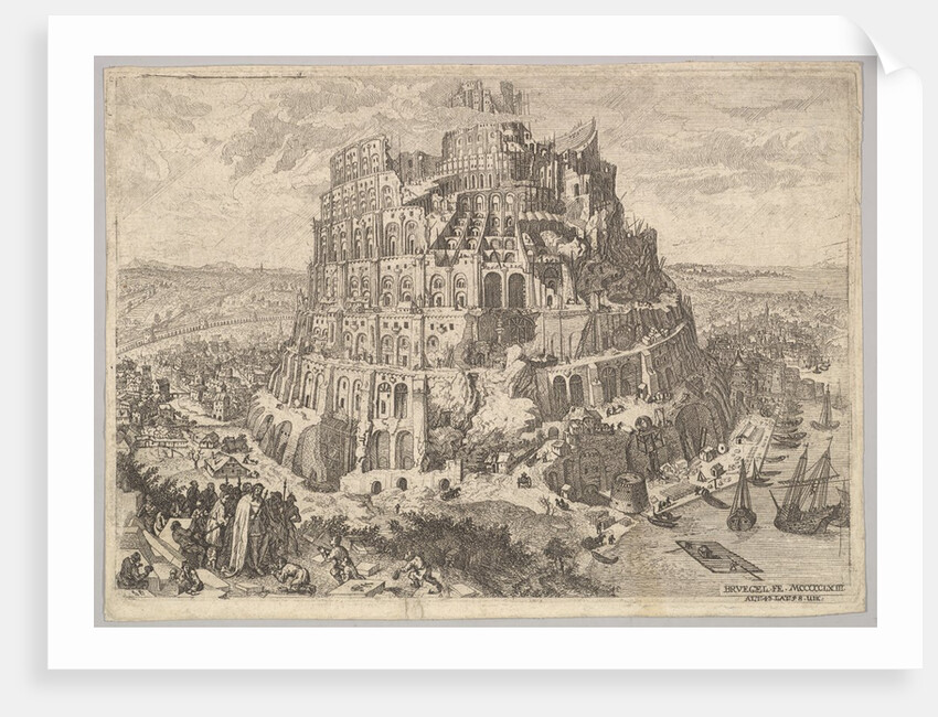 The Tower of Babel by Anton Joseph von Prenner