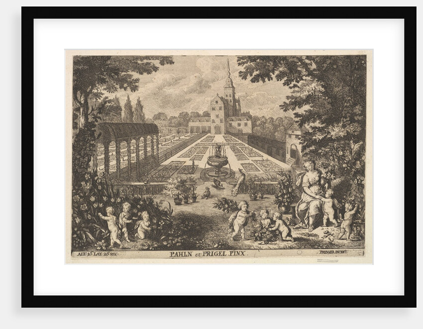 Flora with Putti in a Garden by Anton Joseph von Prenner