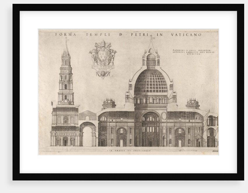 Speculum Romanae Magnificentiae: Design for the Basilica of St. Peter's in the Vatican, 1514 by Unknown