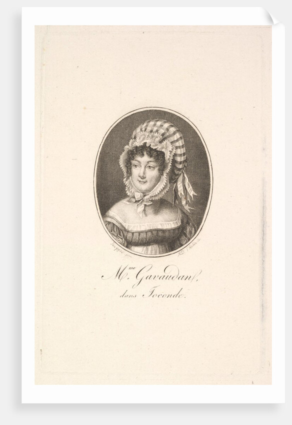 Portrait of Madame Gavaudan by Augustin de Saint-Aubin