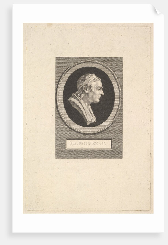 Portrait of Jean-Jacques Rousseau, 1801 by Augustin de Saint-Aubin